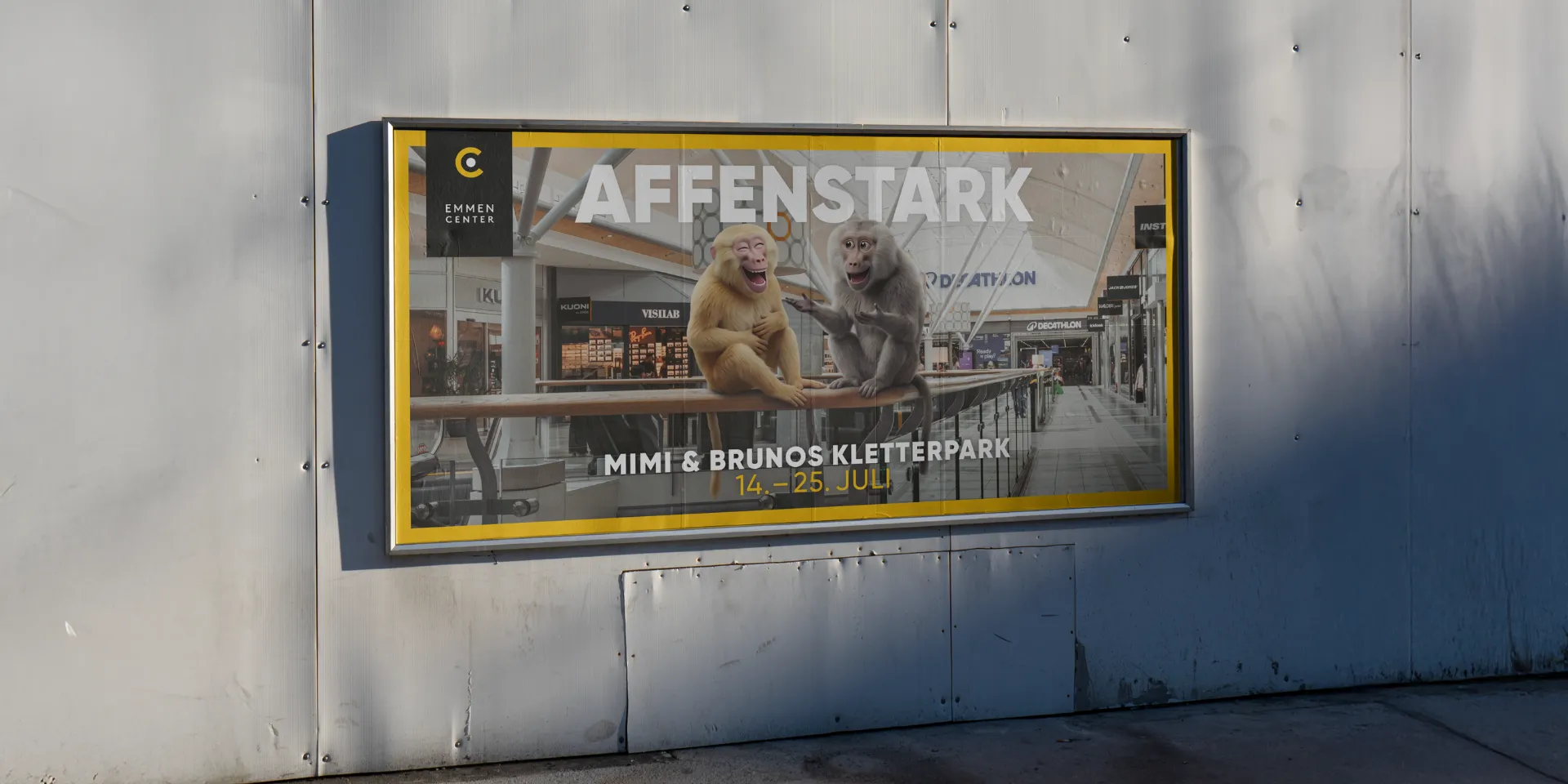 Emmen Center Kletterpark Plakat Mockup