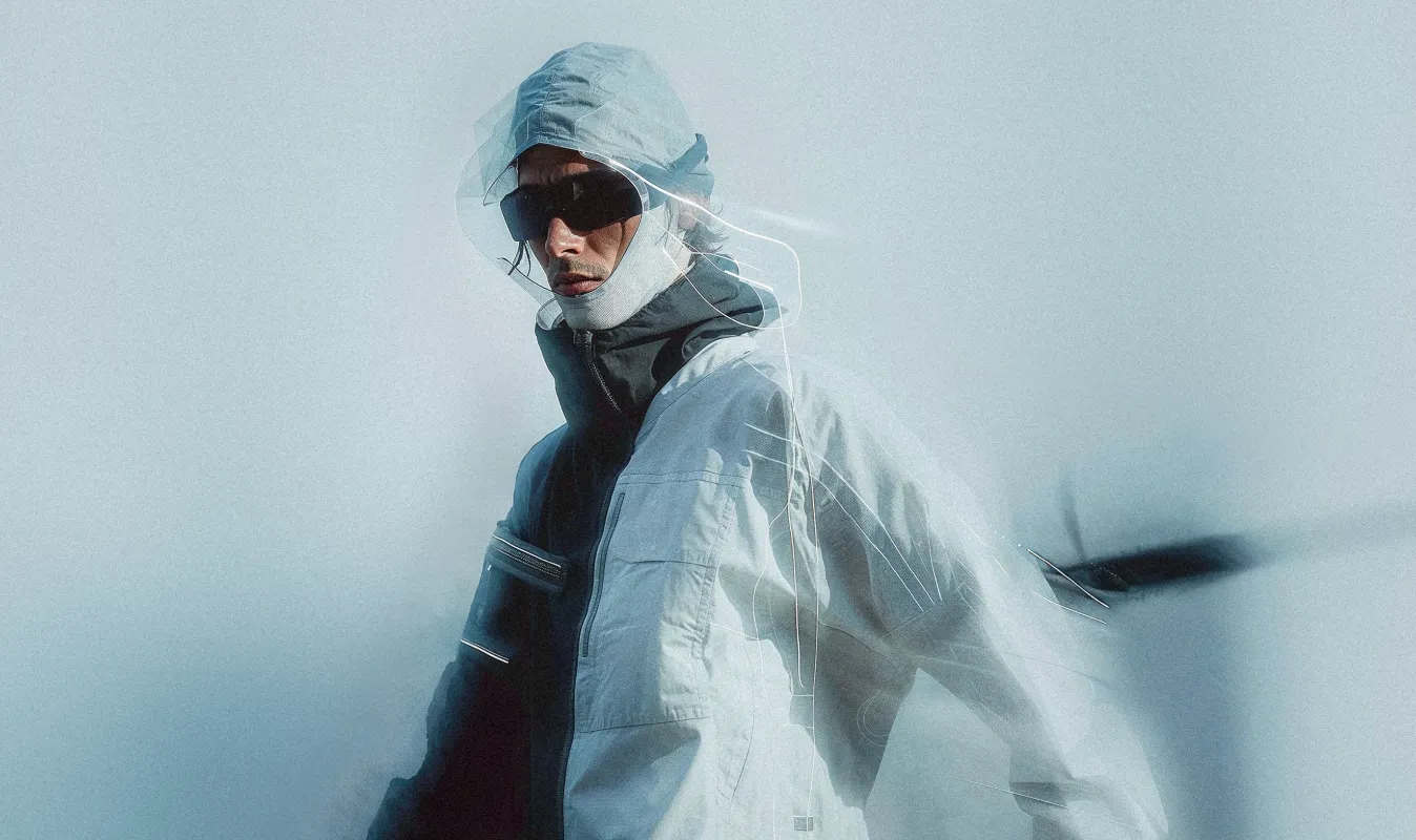 KI-Bild mit futuristischer Mode