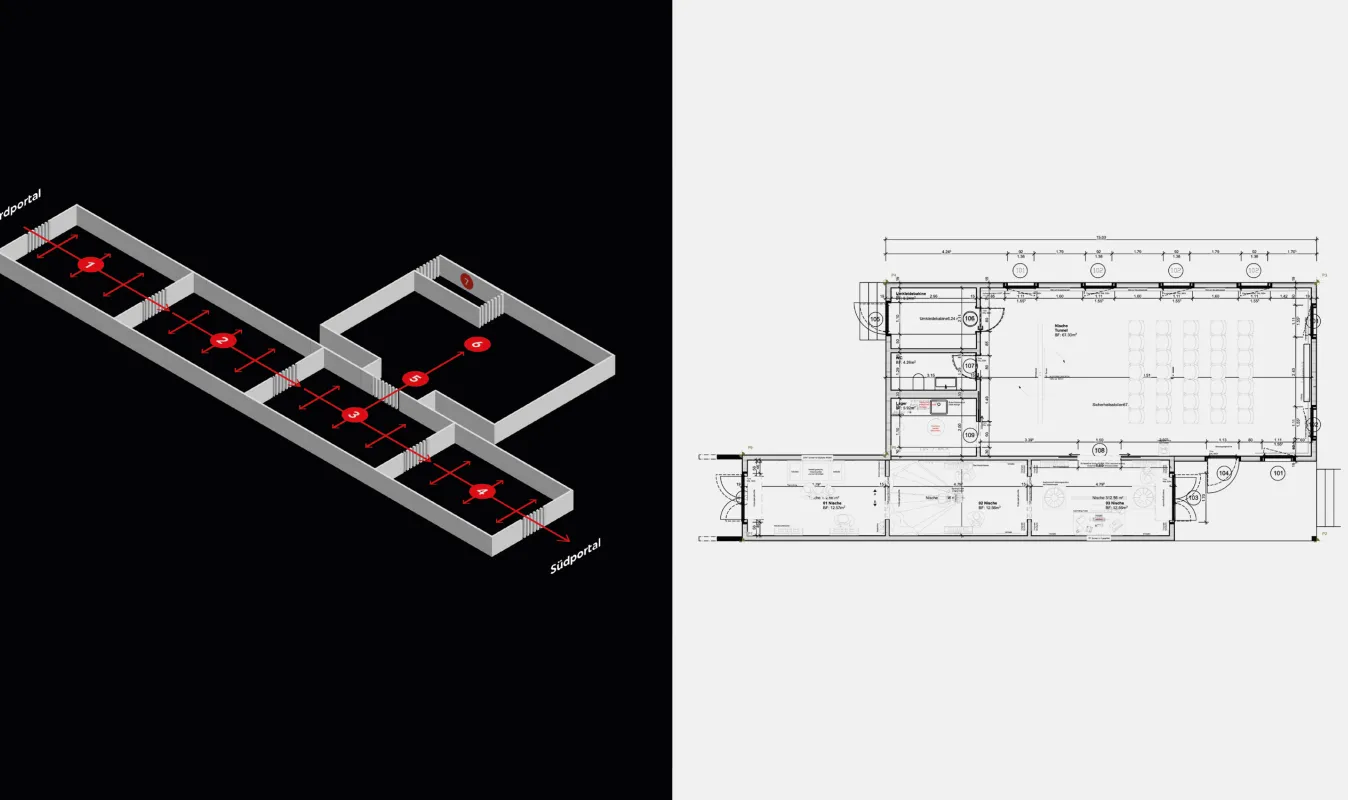 Ideation Besucherpavillon Plan