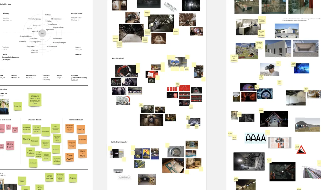 Ideation Besucherpavillon Board